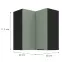 Konyhaszekrény Aria-Sa/Bl Anti Fingerprint 60x60 Gn-72 2f (90°),2