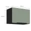 Konyhaszekrény Aria-Sa/Bl Anti Fingerprint 50gu-36 1f,2