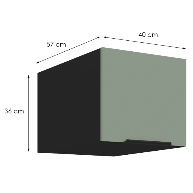 Konyhaszekrény Aria-Sa/Bl Anti Fingerprint 40 Nagu-36 1f