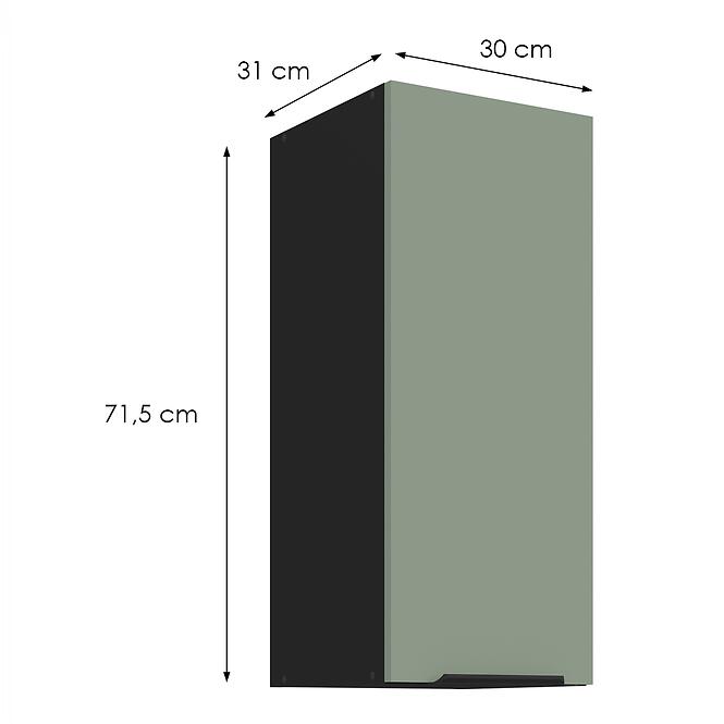 Konyhaszekrény Aria-Sa/Bl Anti Fingerprint 30g-72 1f