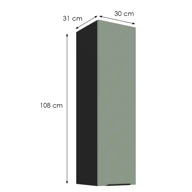 Konyhaszekrény Aria-Sa/Bl Anti Fingerprint 30g-108 1f