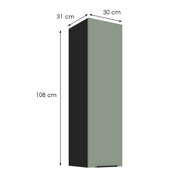 Konyhaszekrény Aria-Sa/Bl Anti Fingerprint 30g-108 1f,2