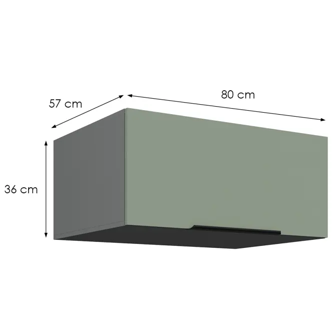 Konyhaszekrény Aria-Sa/Ant Anti Fingerprint 80 Nagu-36 1f