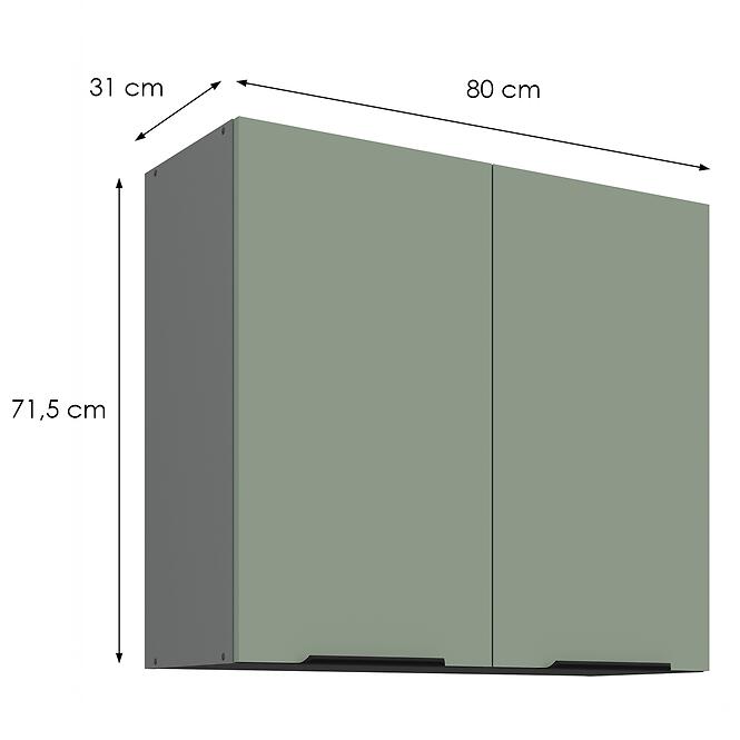 Konyhaszekrény Aria-Sa/Ant Anti Fingerprint 80g-72 2f