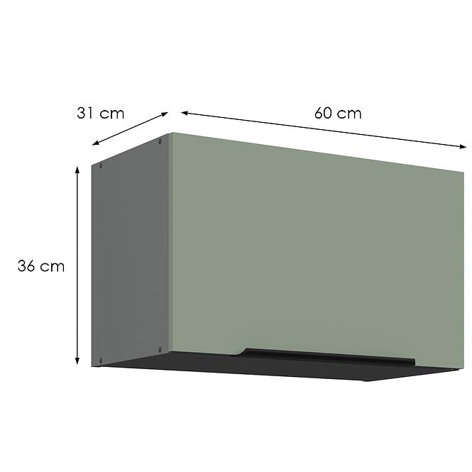 Konyhaszekrény Aria-Sa/Ant Anti Fingerprint 60gu-36 1f,2