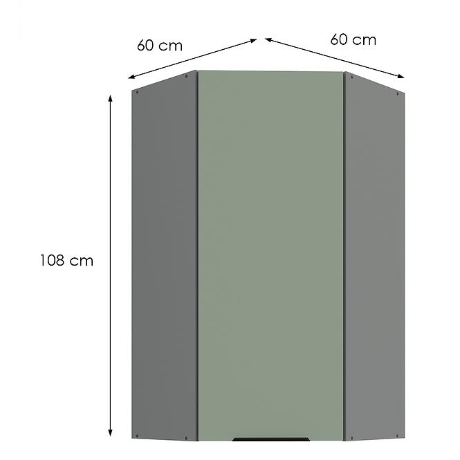 Konyhaszekrény Aria-Sa/Ant Anti Fingerprint 60x60 Gn-108 1f (45°)