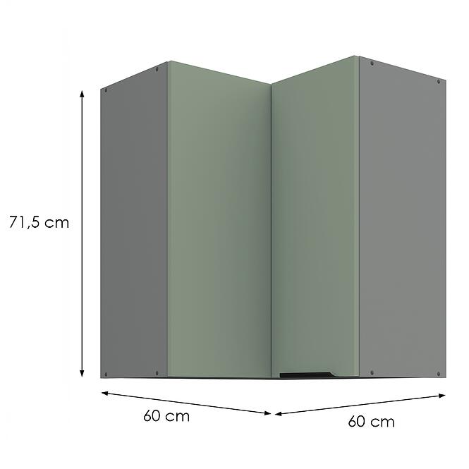 Konyhaszekrény Aria-Sa/Ant Anti Fingerprint 60x60 Gn-72 2f (90°)