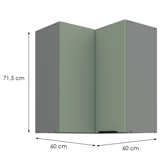 Konyhaszekrény Aria-Sa/Ant Anti Fingerprint 60x60 Gn-72 2f (90°),2