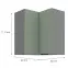 Konyhaszekrény Aria-Sa/Ant Anti Fingerprint 60x60 Gn-72 2f (90°),2