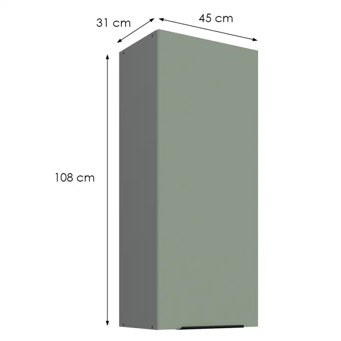Konyhaszekrény Aria-Sa/Ant Anti Fingerprint 45g-108 1f,2