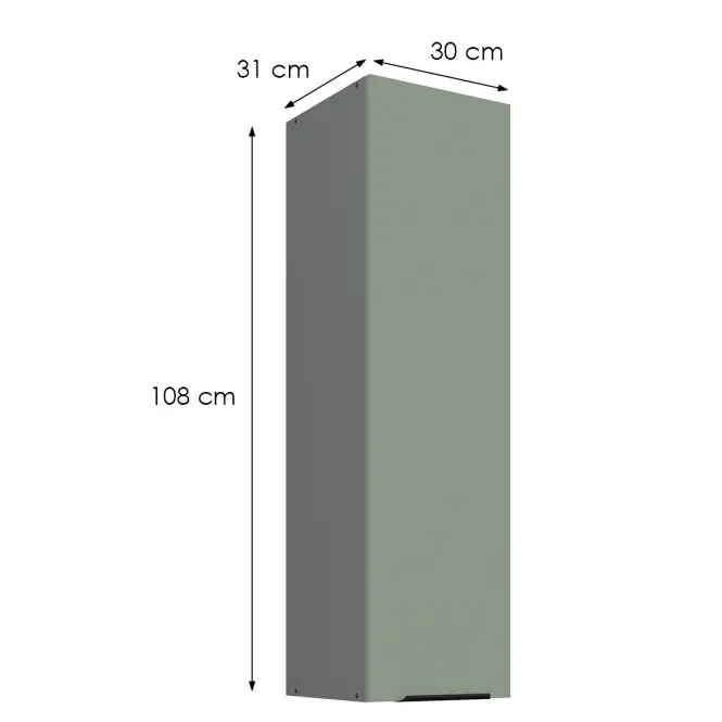 Konyhaszekrény Aria-Sa/Ant Anti Fingerprint 30g-108 1f