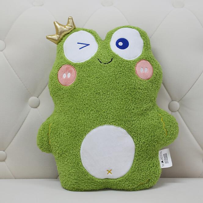 Párna Béka 32x38 cm zöld