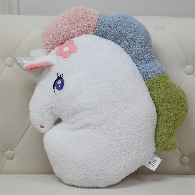 Párna Egyszarvú 44x47 cm fehér