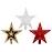 Csúcsdísz karácsonyfára csillag 19,5 cm mix 48148