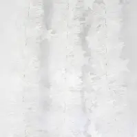 Füzér csillagocskákkal és hópelyhekkel 3 cm Ø6 cm h. 2 m fehér