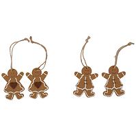 Mézeskalács függeszthető 7,5x5,5 cm 2 db mix 47895