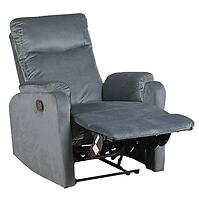 Fotel Sue sötét szürke relaxációs funkcióval