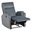 Fotel Sue sötét szürke relaxációs funkcióval