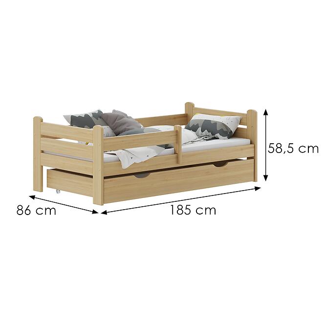 Ágy Flare 180 fenyő