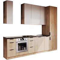 Konyhabútor Luxeo 305 Cm  Tölgy Puccini/Beige Set 9