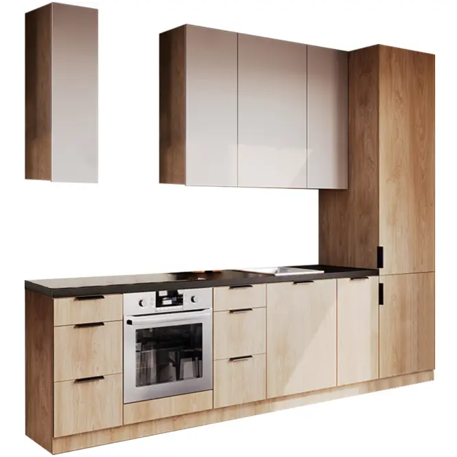 Konyhabútor Luxeo 305 Cm  Tölgy Puccini/Beige Set 9
