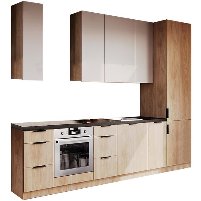 Konyhabútor Luxeo 305 Cm  Tölgy Puccini/Beige Set 9