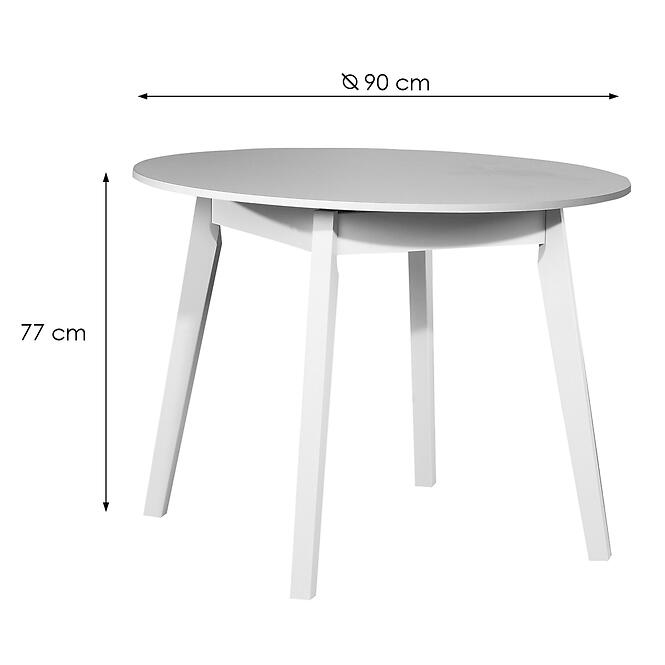 Asztal ST-57 FI 90 fehér,2
