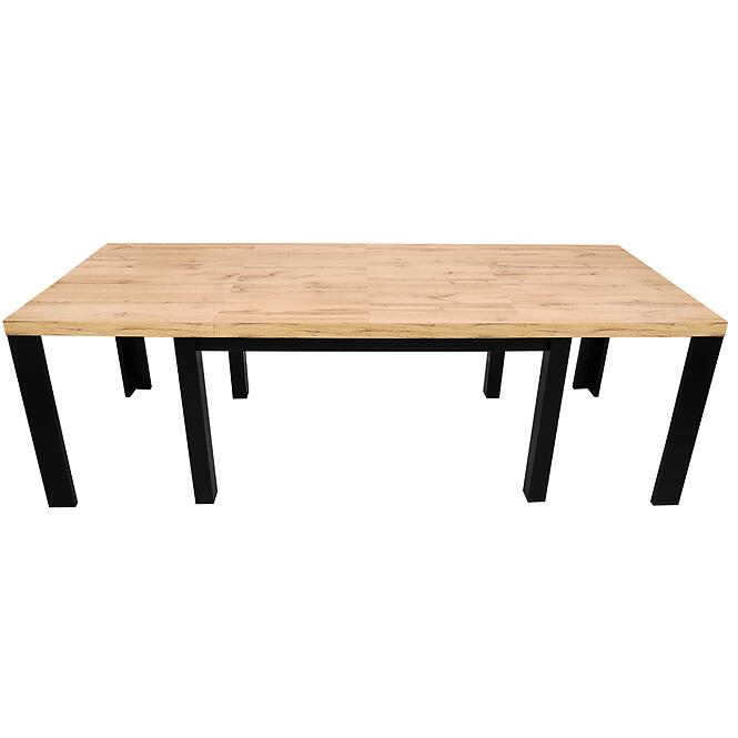 Asztal St-63 160x90+4x50 Wotan/Fekete