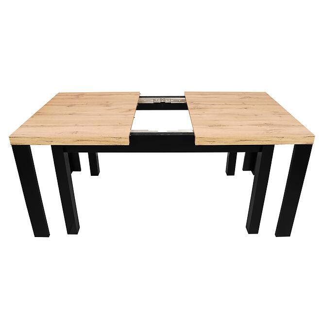 Asztal St-63 200x100+4x50 Wotan/Fekete