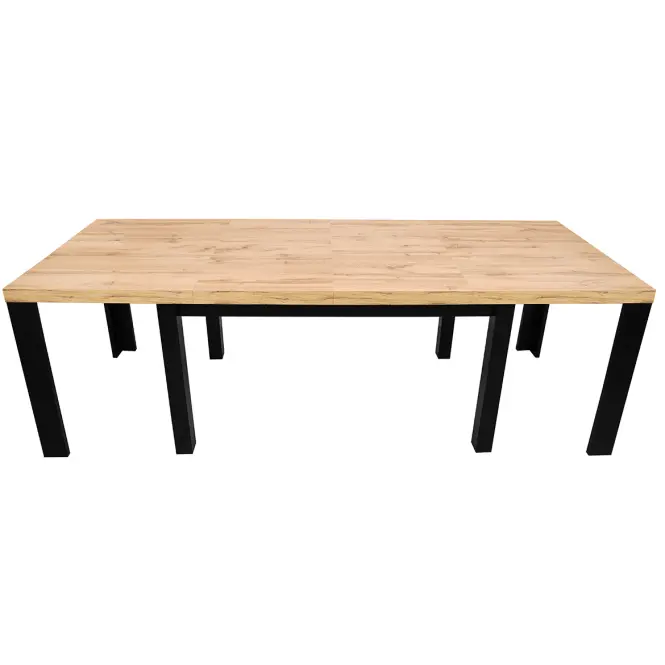 Asztal St-63 200x100+4x50 Wotan/Fekete,6