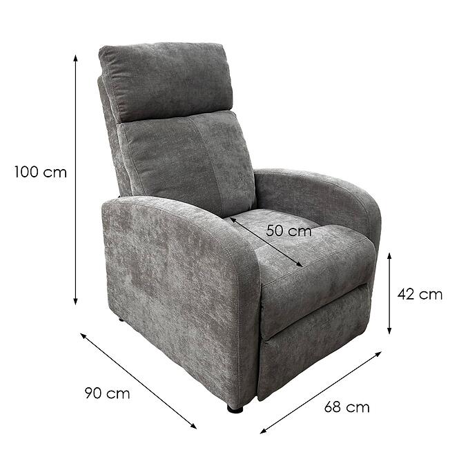 Fotel Trier 12524 Holms 07 szürke