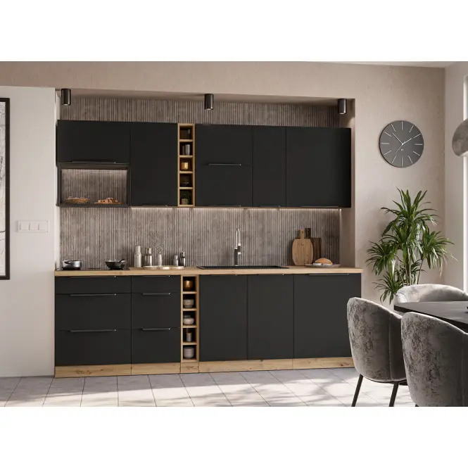 Konyhabútor Aria BL/AR 255 cm konyhai munkalap nélkül