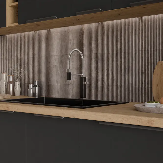 Konyhabútor Aria BL/AR 255 cm konyhai munkalap nélkül,4