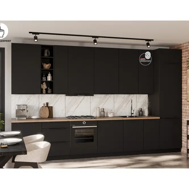Konyhabútor Aria BL/BL 390 cm konyhai munkalap nélkül,6