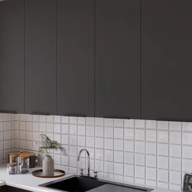 Konyhabútor Aria BL/WH 260x230 cm konyhai munkalap nélkül