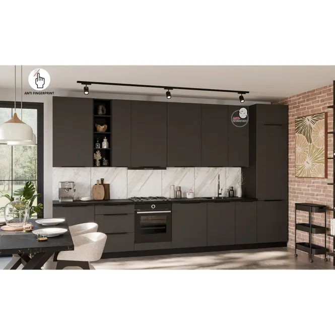 Konyhabútor Aria GR/BL 390 cm konyhai munkalap nélkül