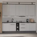 Konyhabútor Aria WH/ANT 300 cm konyhai munkalap nélkül