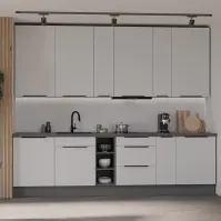 Konyhabútor Aria WH/ANT 300 cm konyhai munkalap nélkül