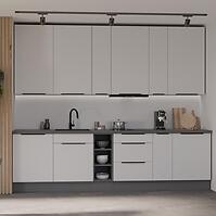 Konyhabútor Aria WH/ANT 300 cm konyhai munkalap nélkül