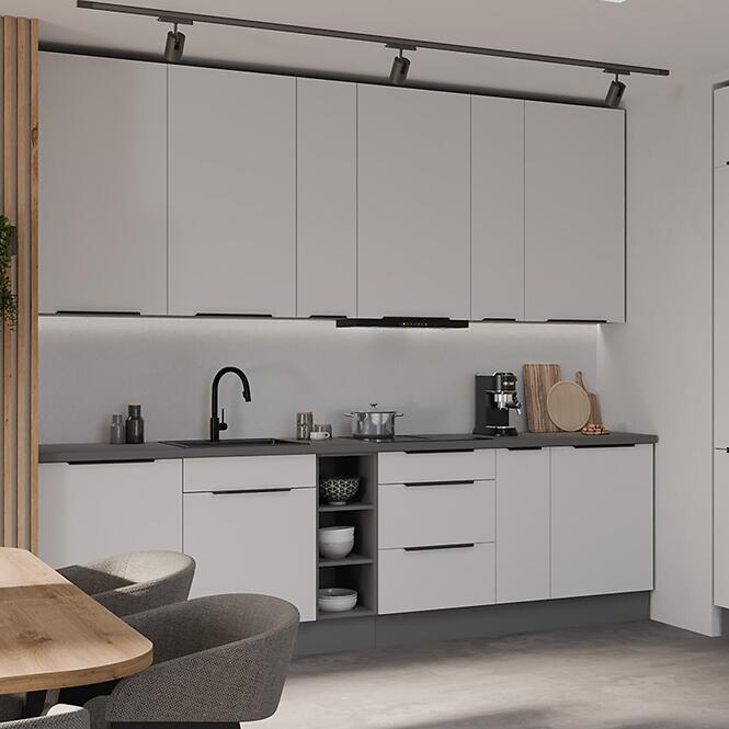 Konyhabútor Aria WH/ANT 300 cm konyhai munkalap nélkül,2