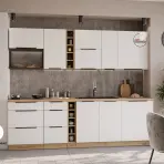 Konyhabútor Aria WH/AR 255 cm konyhai munkalap nélkül