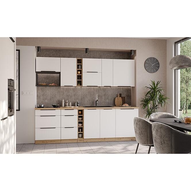 Konyhabútor Aria WH/AR 255 cm konyhai munkalap nélkül,3