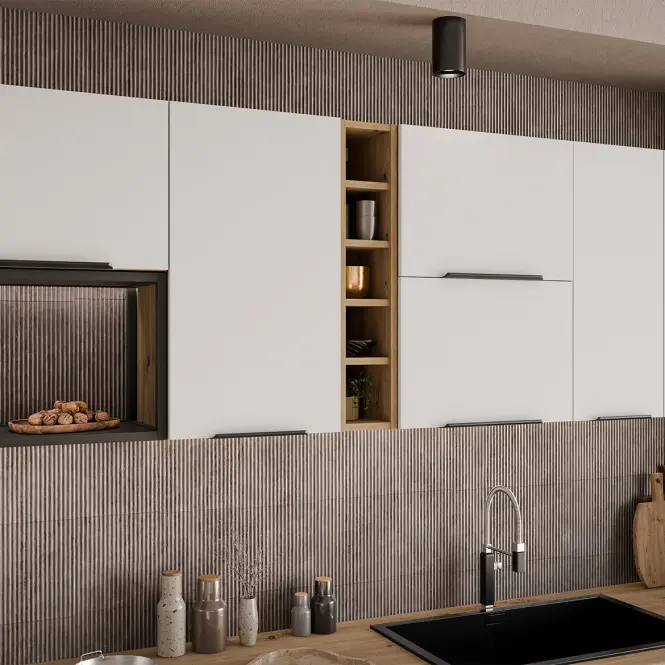 Konyhabútor Aria WH/AR 255 cm konyhai munkalap nélkül