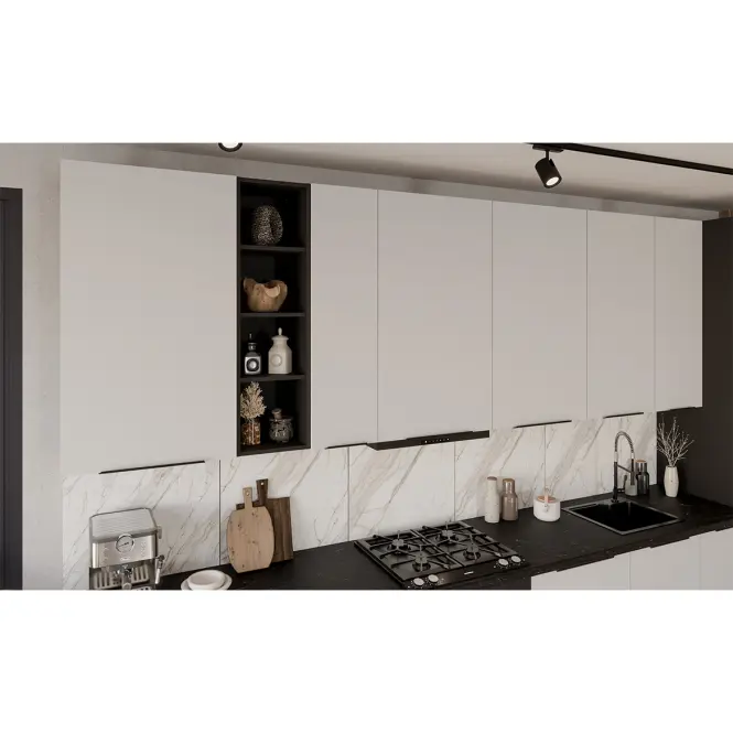 Konyhabútor Aria WH/BL 390 cm konyhai munkalap nélkül
