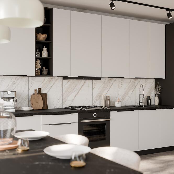 Konyhabútor Aria WH/BL 390 cm konyhai munkalap nélkül,4