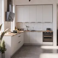Konyhabútor Aria WH/WH 260x230 cm konyhai munkalap nélkül