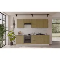 Konyhabútor Cremona WH 260 cm konyhai munkalap nélkül