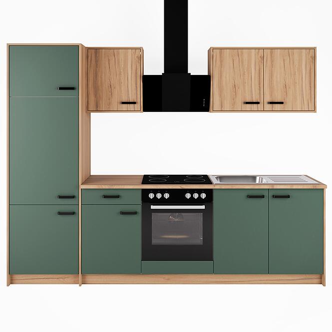 Konyhabútor Retro Labrador tölgy estana 264,5 cm + konyhai munkalap