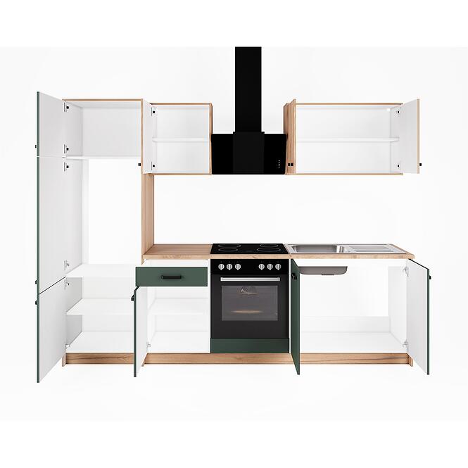 Konyhabútor Retro Labrador tölgy estana 264,5 cm + konyhai munkalap,2