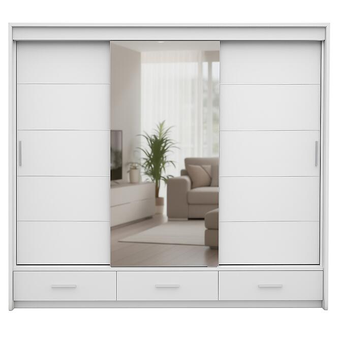 Szekrény Rossa 250 fehér